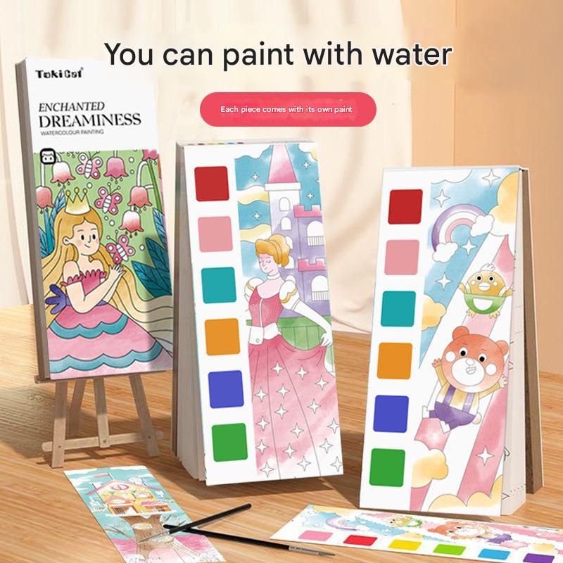 kids watercolor book