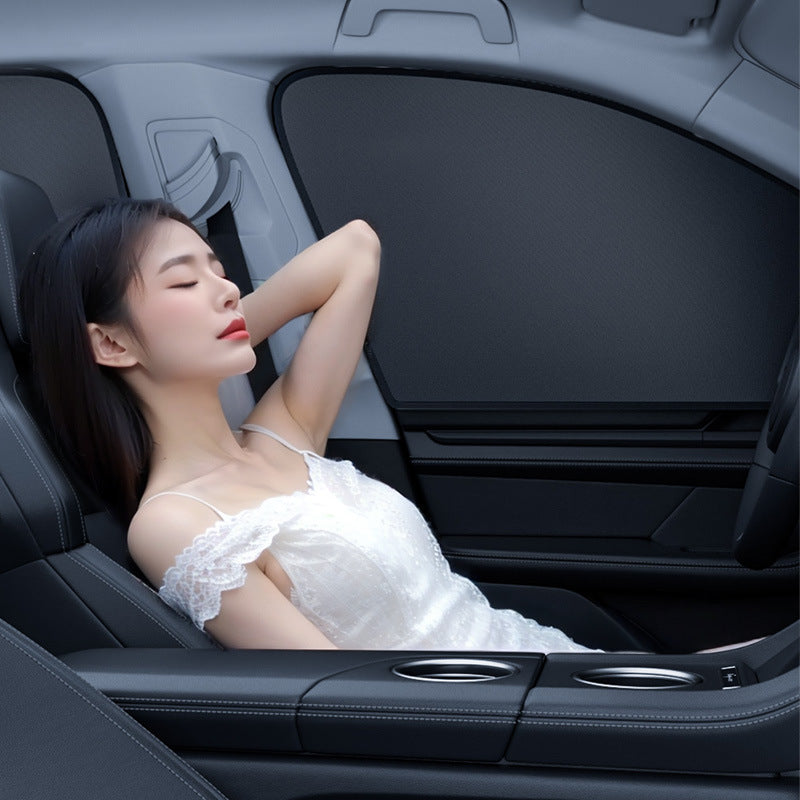 privacy sunshade curtain on passenger side window