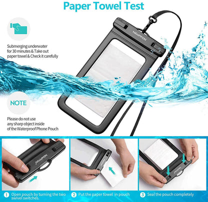 Universal Waterproof Phone Pouch - Swim, Dive, and Adventure with Touchscreen Compatibility