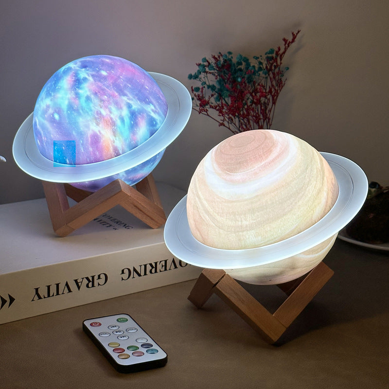 Saturn Ring Bluetooth Speaker with Star Light Projection