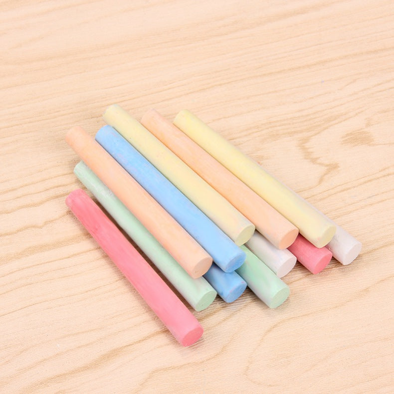 multi-colored chalk