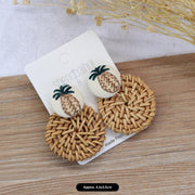 5 - Pineapple Rattan Round Disc