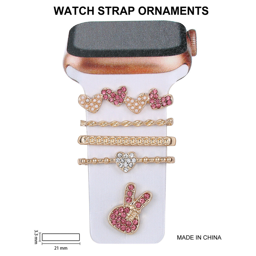 diamond-studded watch strap