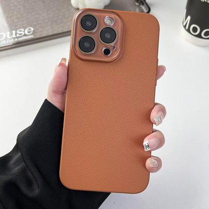 Luxury Full-Body iPhone Case with Textured Finish – Shockproof, Scratch Resistant & Anti-Fingerprint Protection for iPhone 14/15/16 Series