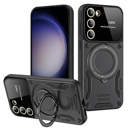 Ultra-Sleek Magnetic Phone Case with Kickstand for Samsung Galaxy S23/S24 - Stylish, Durable and Shockproof