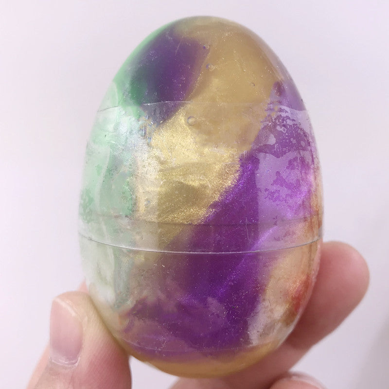 Colorful Galaxy Egg Crystal Slime - DIY Fun for All Ages