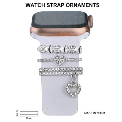 Stylish Rhinestone Silicone Strap for Apple Watch - Durable & Elegant Accessory