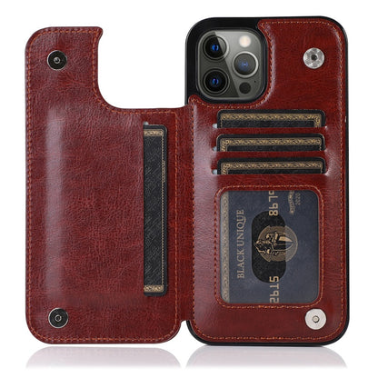 Premium TPU Wallet Case for iPhone 15 & 14 Series – Stylish, Shockproof, Multi-Card Holder