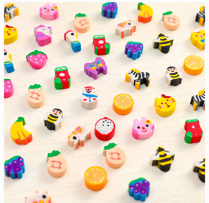 durable fruit themed erasers classroom use