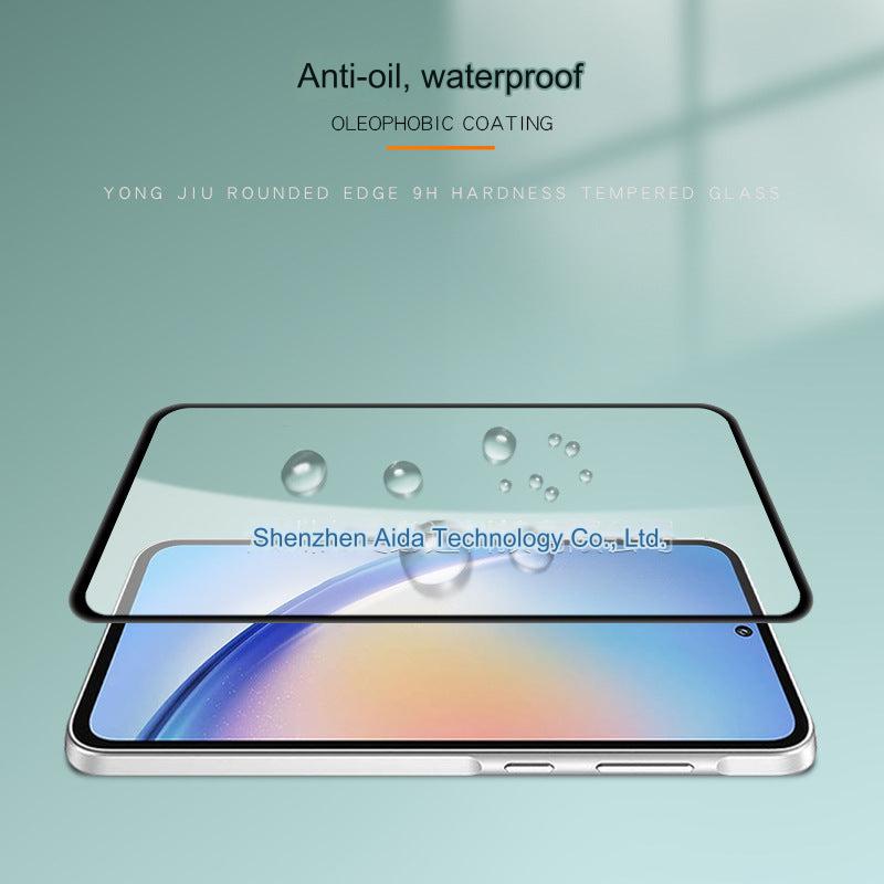 Premium Tempered Glass Screen Protector for Samsung Galaxy A55 - Full Coverage, HD Clear, Anti-Fingerprint