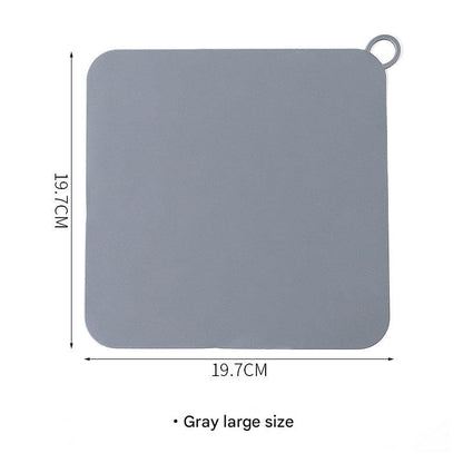 Clog-preventing drain mat