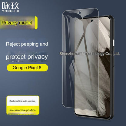 Privacy Tempered Glass Screen Protector for Google Pixel 9, 8 Pro, 7A, 6A - Anti-Spy & Anti-Fingerprint HD Film