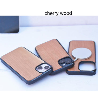 Eco-Friendly Bamboo Wood MagSafe Compatible iPhone Case for iPhone 15/14/13 Series