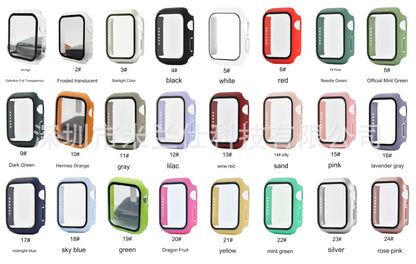 Premium Apple Watch Case with Tempered Glass for Series 1-9 & Ultra - 45mm, 41mm, 49mm Sizes