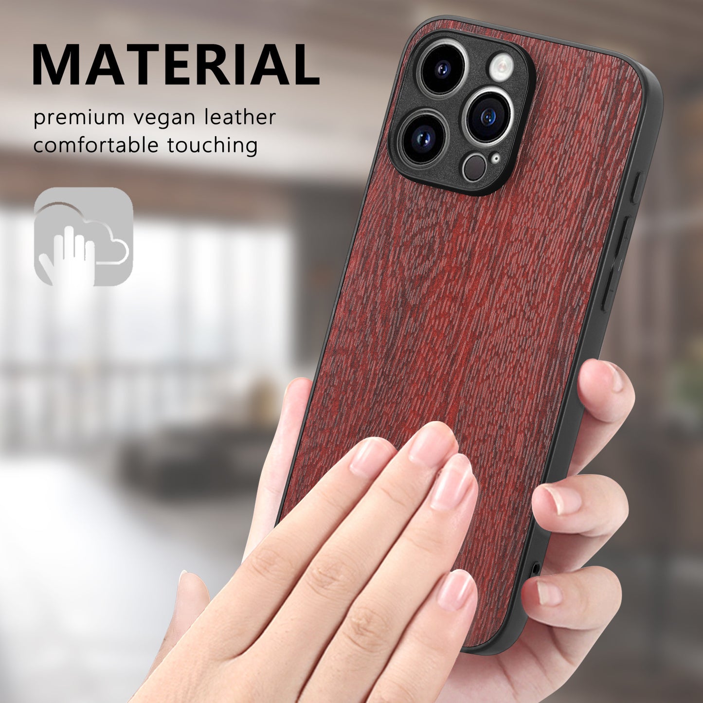 Stylish Wood Grain iPhone & Samsung Case - Durable, Lightweight, and Anti-Fingerprint Protection