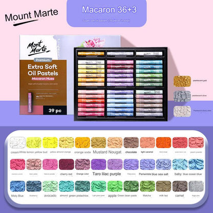 Montmartre 24-Color Ultra Soft Oil Pastels for Kids - Vibrant, Easy to Blend Art Crayons