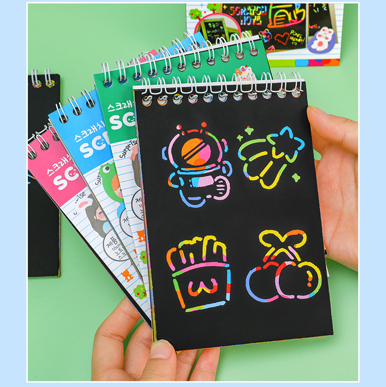 Variety pack of scratch art papers for kids