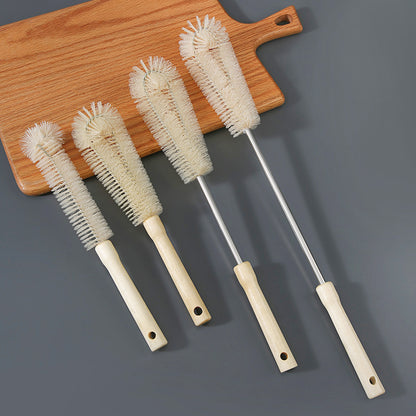 wooden long handle cup brush