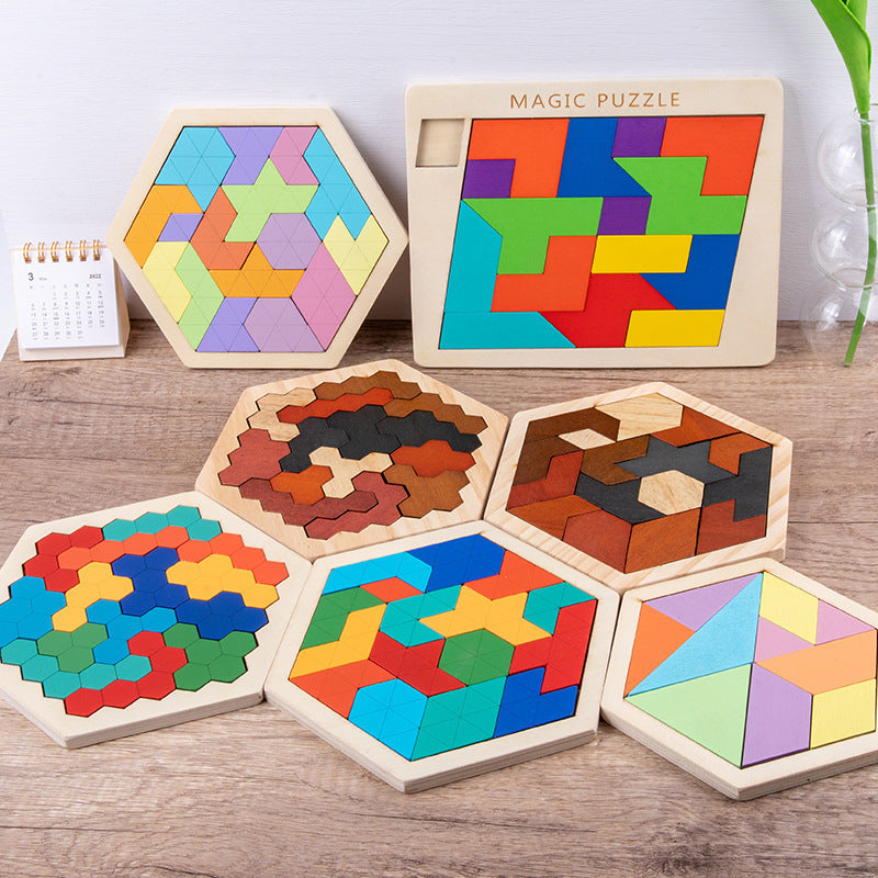 Colorful Wooden Puzzle Toy