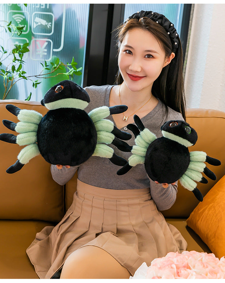 black spider plush