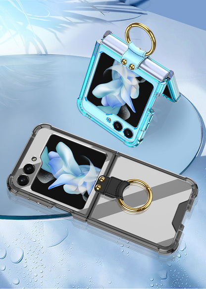 GKK Slim TPU Protective Case for Samsung Galaxy Z Flip 5 - Transparent Air Cushion Design