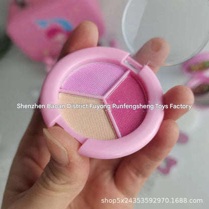 Mermaid toy makeup set with pink blush