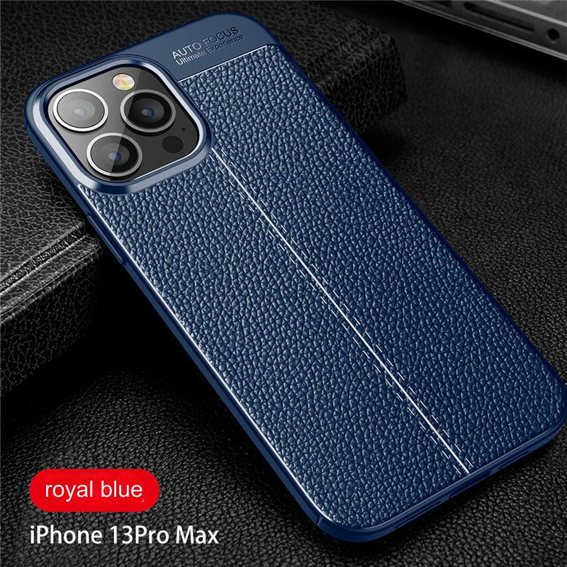 Premium TPU Leather Texture Phone Case for iPhone 15 & Samsung S24 Series - Shockproof and Slim Fit