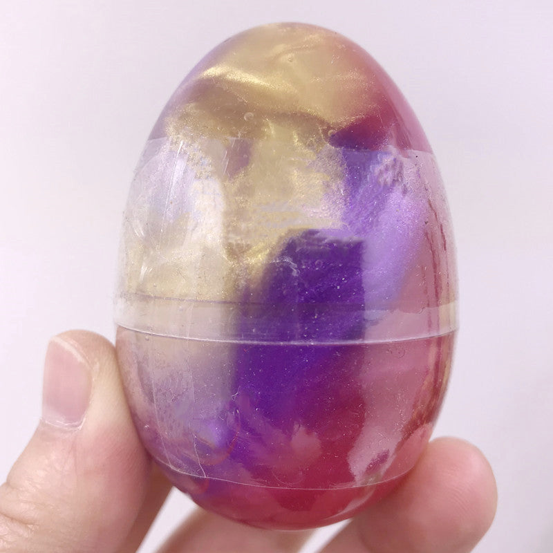 Colorful Galaxy Egg Crystal Slime - DIY Fun for All Ages