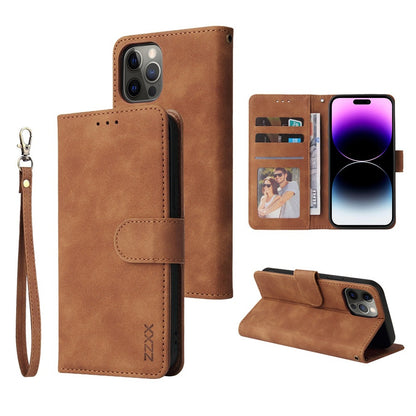 Premium Flip Wallet Case for iPhone 15/14/13/12/11 - Magnetic Closure & Stand Feature