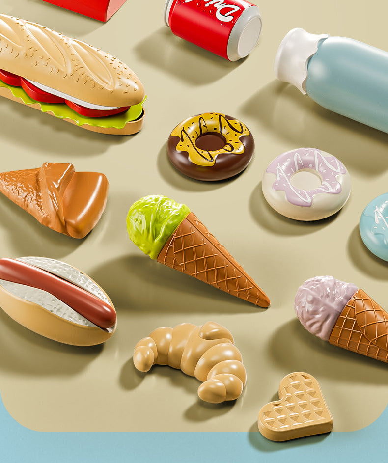 realistic plastic food toys for preschoolers