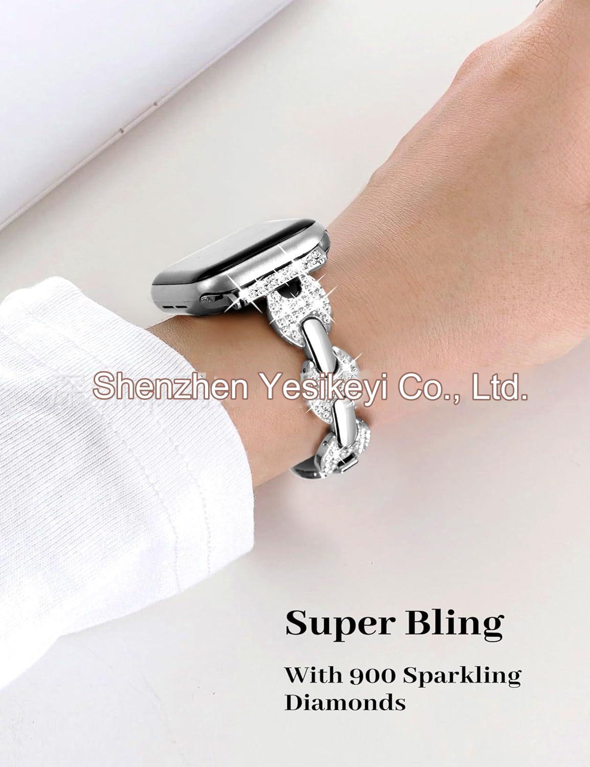 Elegant Metal Watch Band