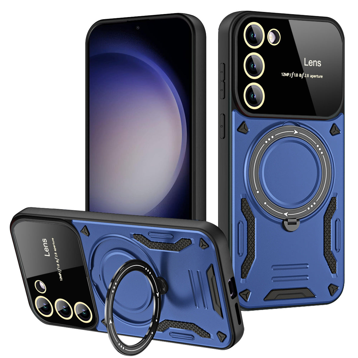 Ultra-Sleek Magnetic Phone Case with Kickstand for Samsung Galaxy S23/S24 - Stylish, Durable and Shockproof