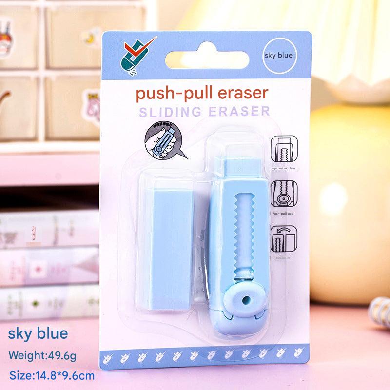 Distinctive eraser design in pastel colors