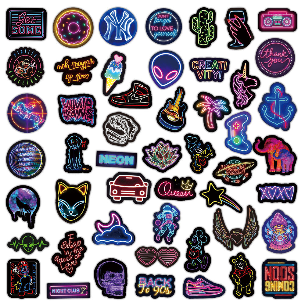 vibrant stickers