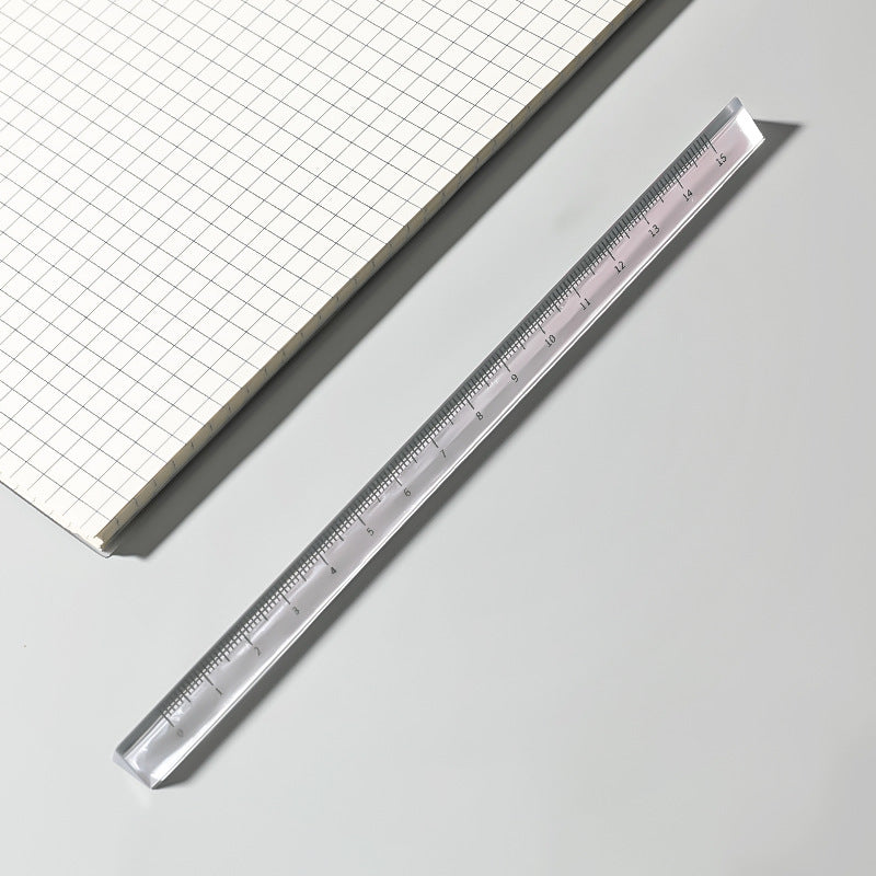 20cm acrylic ruler in school setting