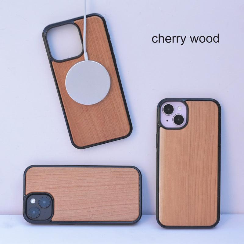 Eco-Friendly Bamboo Wood MagSafe Compatible iPhone Case for iPhone 15/14/13 Series