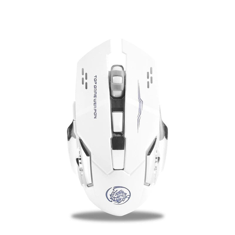 Dual Mode Wireless and Wired Gaming Mouse - Silent Operation with RGB Lighting, Adjustable DPI and Ergonomic Design