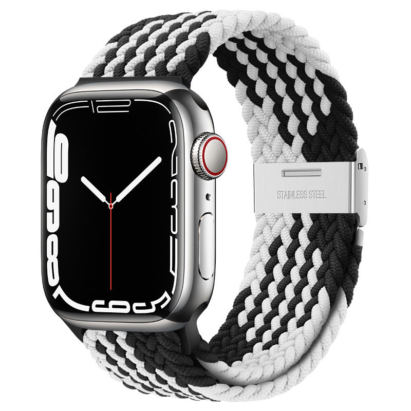 Premium Nylon Woven Strap for Apple Watch - Fits All Series and Sizes - Adjustable Buckle - Stylish and Durable