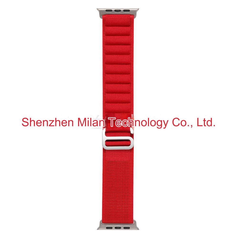 Durable Nylon Sport Strap for Apple Watch - Compatible with Ultra, Series 7 & More - Variety of Colors Available