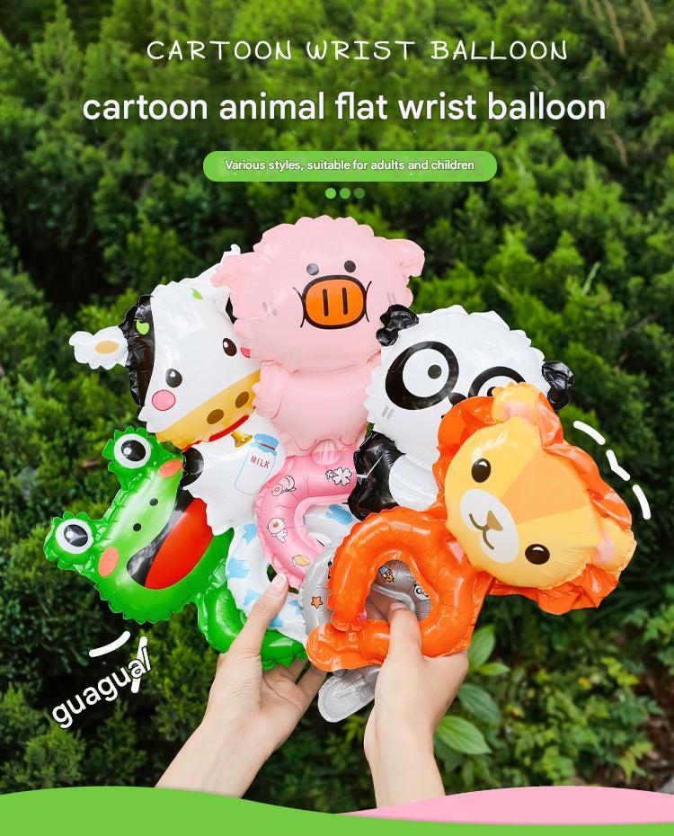 decorative cartoon animals foil balloons set