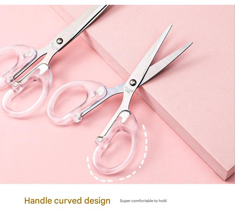 craft scissors with transparent design and sharp edge