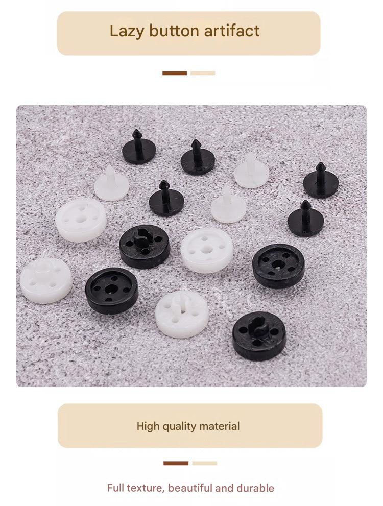 User-friendly snap-on buttons for hassle-free fashion