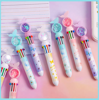Retractable multicolor pen first color variation image