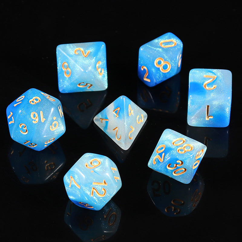 starry gaming dice