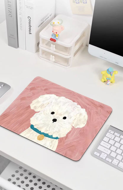 Cute Cartoon Animal Desk Mouse Pad - Soft Non-Slip Gaming Mat for Home & Office