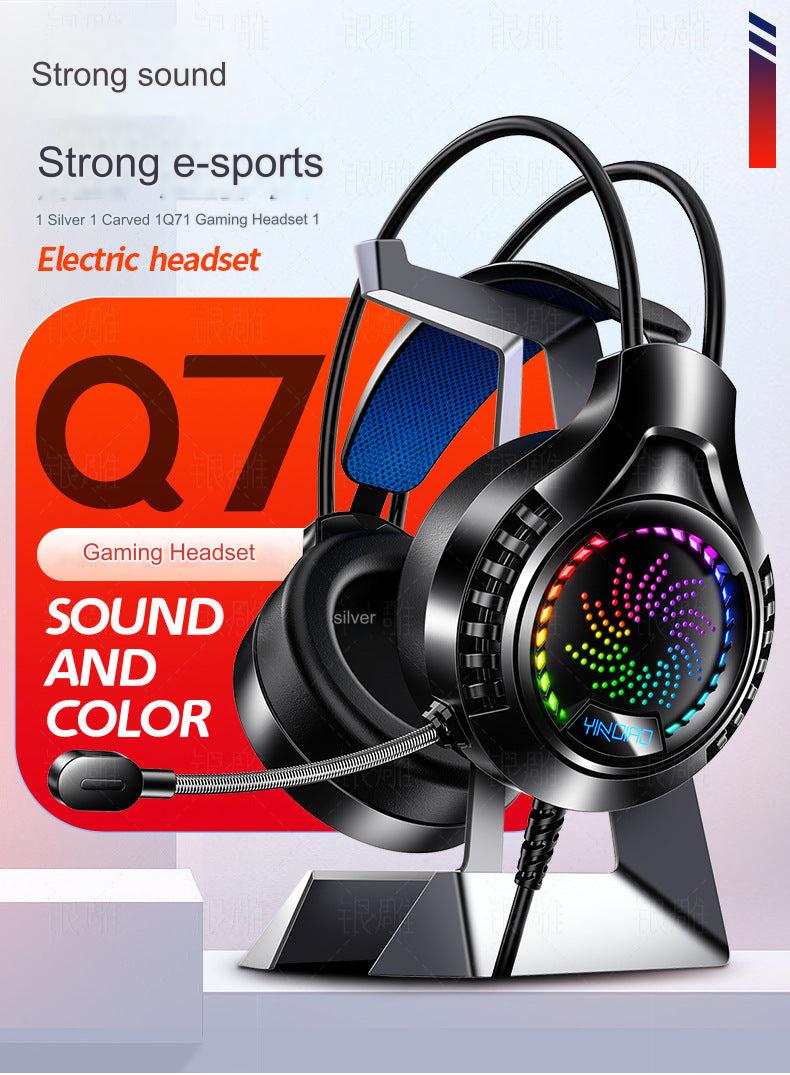 RGB Wired Gaming Headset with 7.1 Surround Sound - Q7 Model