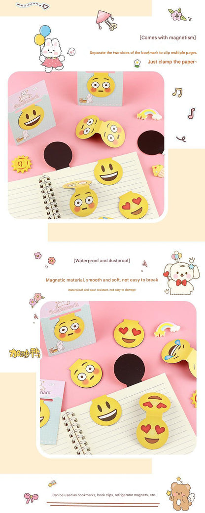 laughing cartoon magnetic bookmark