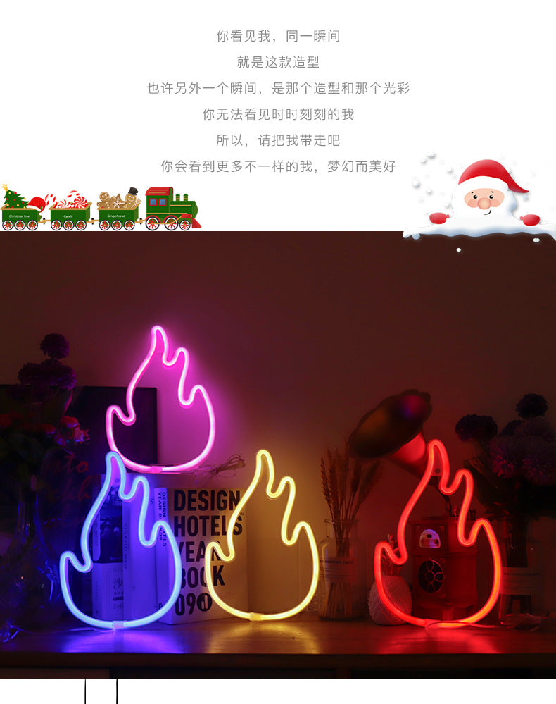 festive neon LED Christmas tree light