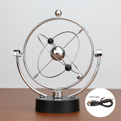 Newton pendulum with metallic finish