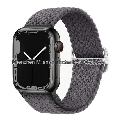 Premium Nylon Woven Watch Band for Apple Watch Series 4, 5, 6, 7, 8, SE, Ultra - Adjustable, Sporty Design